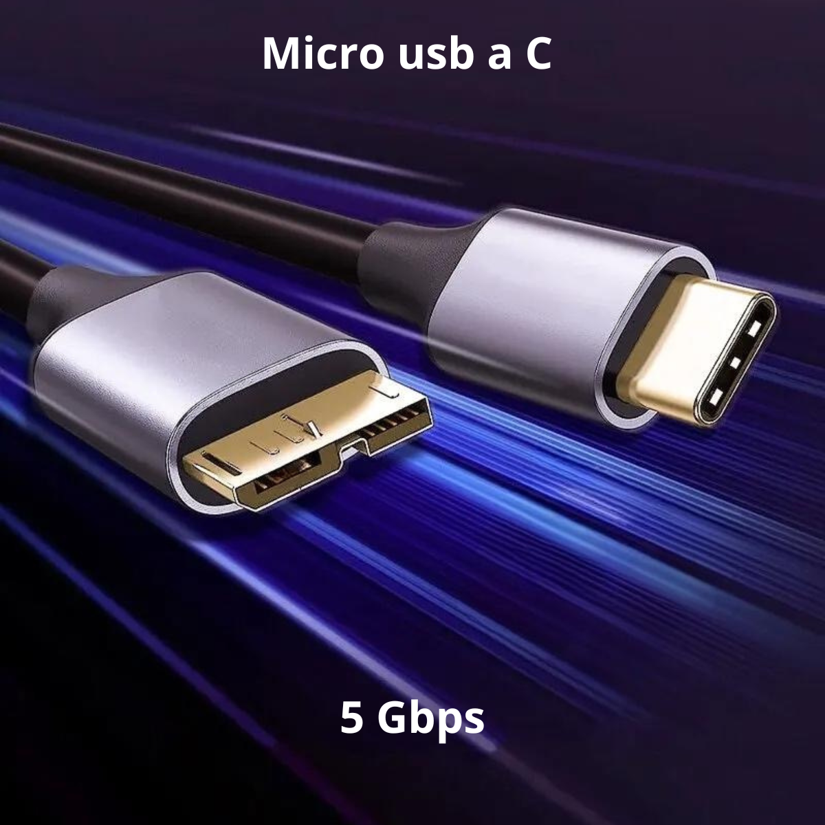 Cable USB Micro B a USB C