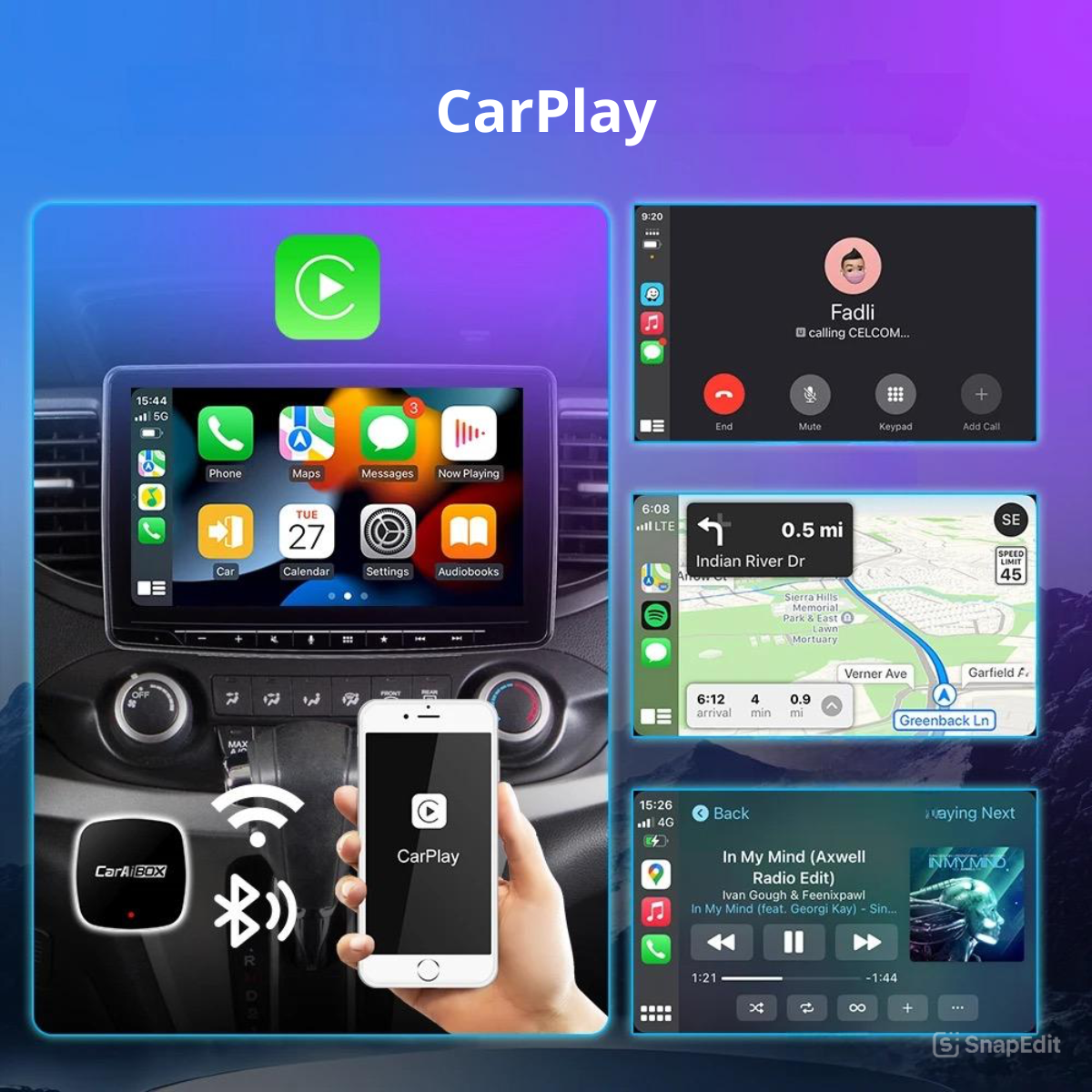Car play & android auto inalámbrico