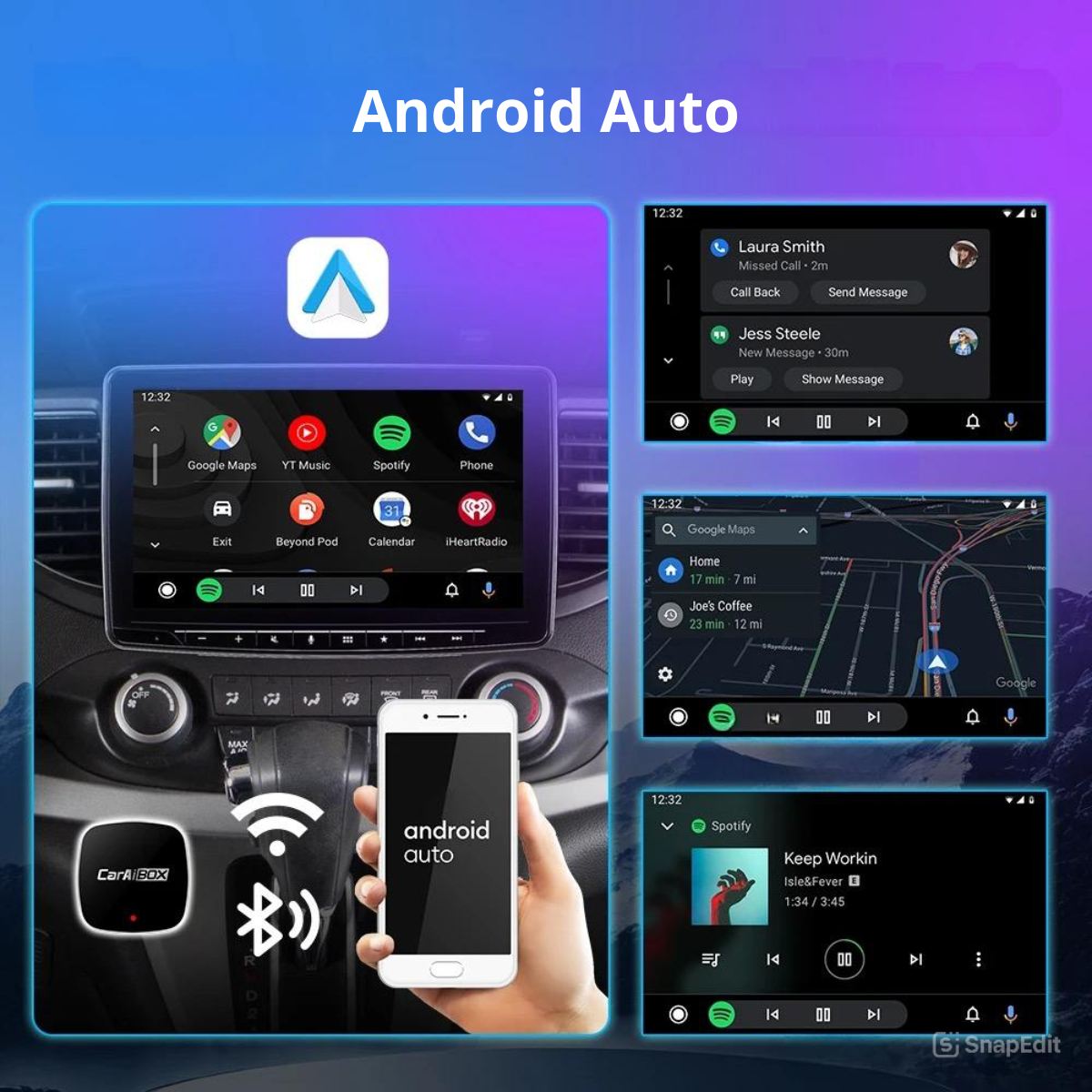 Car play & android auto inalámbrico