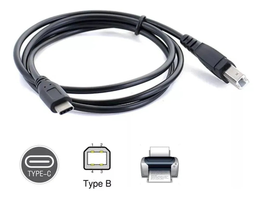 Cable Usb C A Usb 2.0 Tipo B Impresora