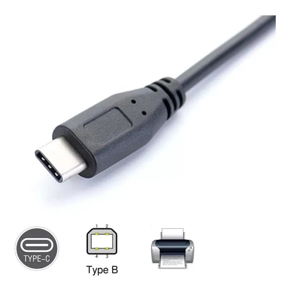 Cable Usb C A Usb 2.0 Tipo B Impresora